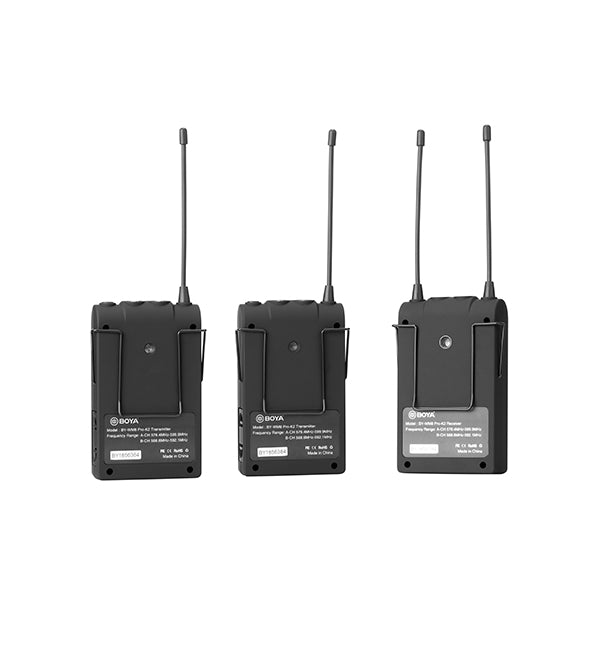 MICRÓFONOS INALÁMBRICOS DE SOLAPA PARA CELULAR/CÁMARA BOYA BY-WM8 PRO-K2