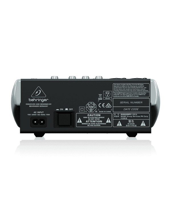 MEZCLADOR DE AUDIO ANÁLOGO BEHRINGER XENYX QX602MP3