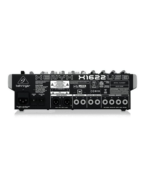 MEZCLADOR DE AUDIO ANÁLOGO BEHRINGER XENYX X1622USB