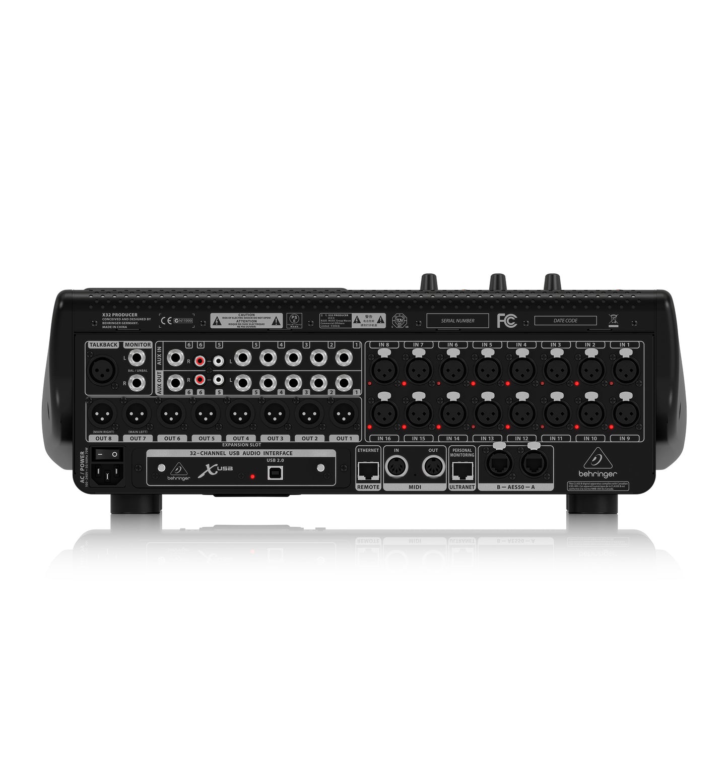 MEZCLADOR DE AUDIO DIGITAL BEHRINGER X32 COMPACT