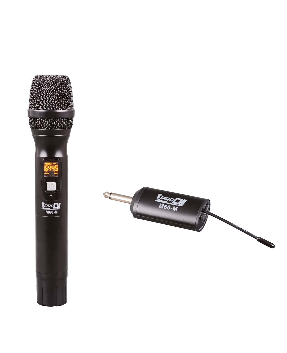 MICRÓFONO INALÁMBRICO PORTABLE DE MANO PRO DJ M60-M