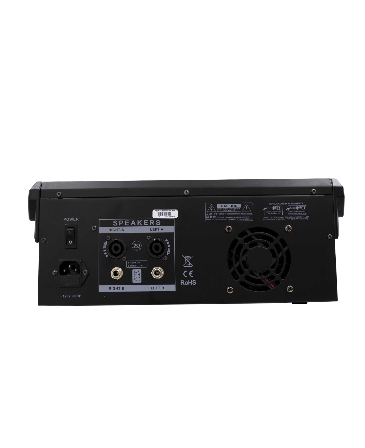 MEZCLADOR DE AUDIO ANÁLOGO ACTIVO PRO DJ AD-8MA