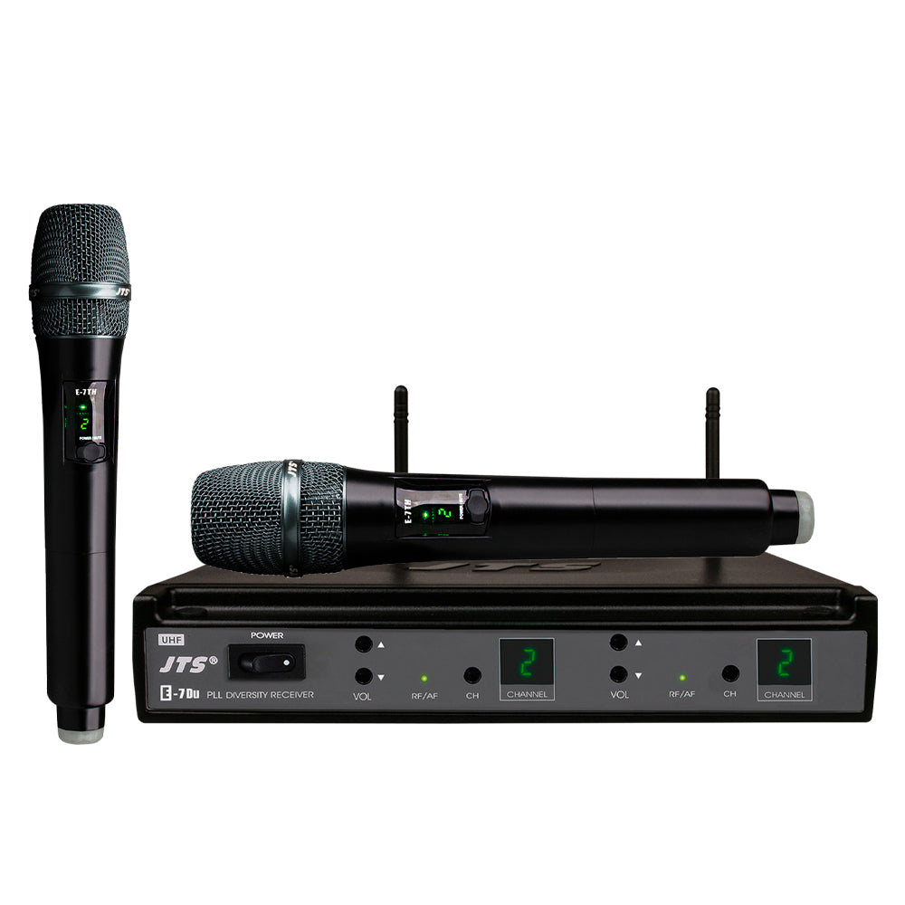 MICRÓFONOS INALÁMBRICOS DE MANO JTS E-7DU/E-7TH *2