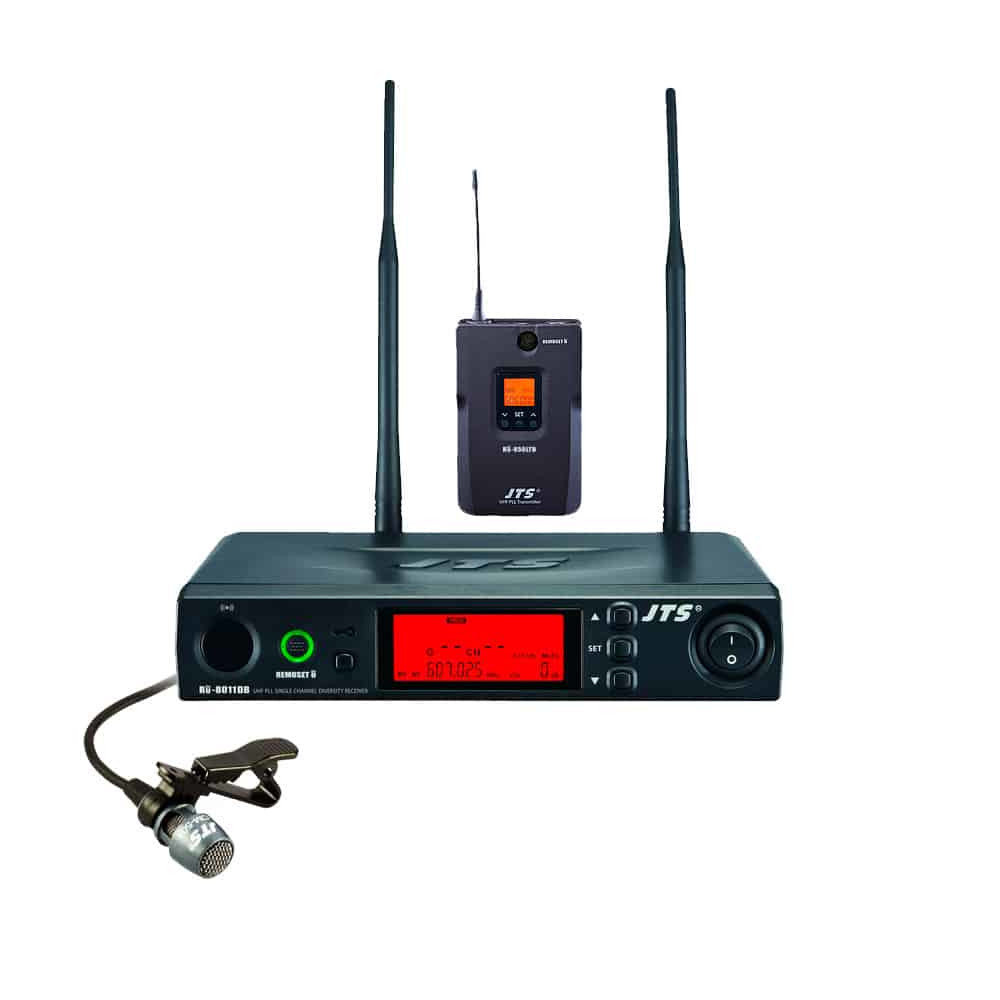 MICRÓFONO INALÁMBRICO DE SOLAPA JTS RU-8011DB/RU850LTB + CM-501