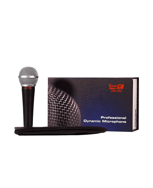 MICRÓFONO VOCAL DINÁMICO DE MANO PRO DJ DM580