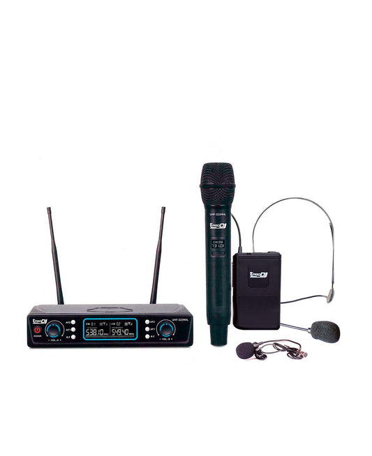 MICRÓFONOS INALÁMBRICOS DE MANO/DIADEMA/SOLAPA PRO DJ UHF-322MHL