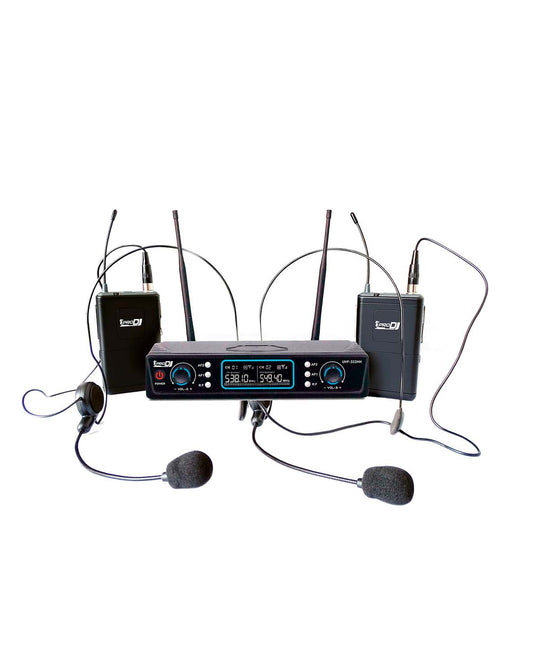 MICRÓFONOS INALÁMBRICOS DE DIADEMA PRO DJ UHF-322HH