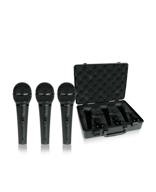 KIT X3 MICRÓFONOS VOCALES DINÁMICOS DE MANO BEHRINGER XM1800S