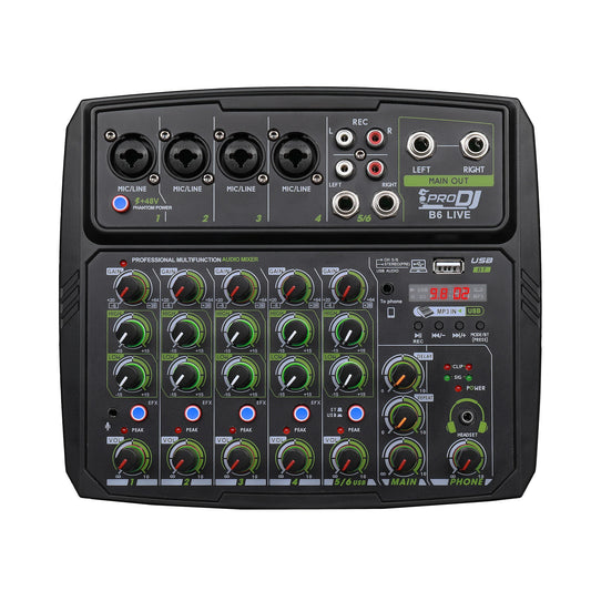 MEZCLADOR DE AUDIO ANÁLOGO PRO DJ B6L