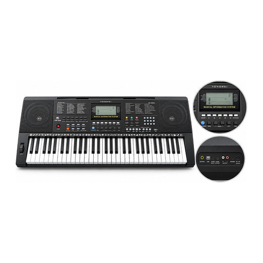 Teclado musical Ferrara 928 de 61 teclas sensible al tacto