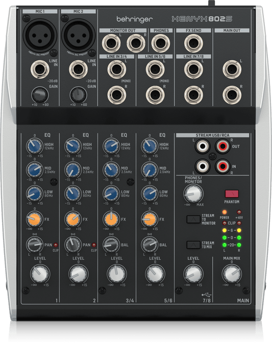 MEZCLADOR DE AUDIO ANÁLOGO BEHRINGER XENYX 802S