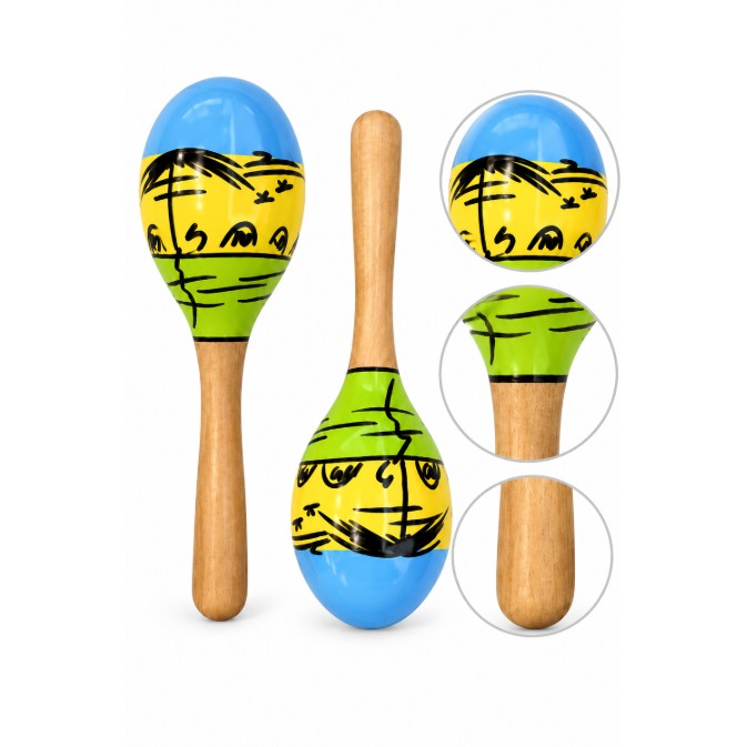 Maracas JMS M1-2 decoradas