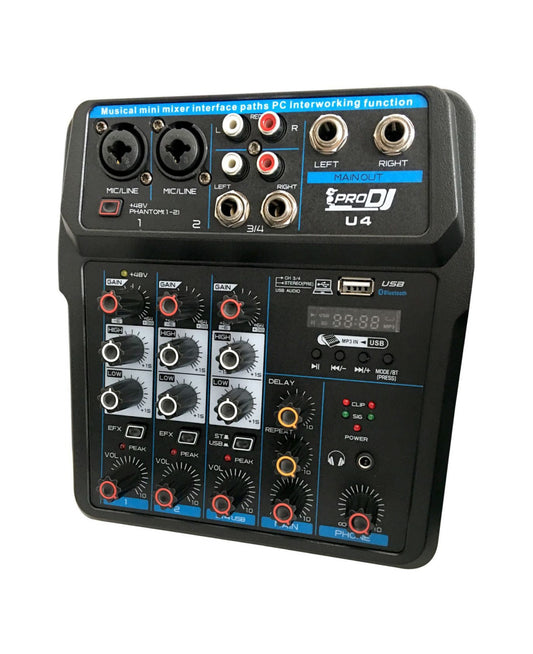 MEZCLADOR DE AUDIO ANÁLOGO PRO DJ U4