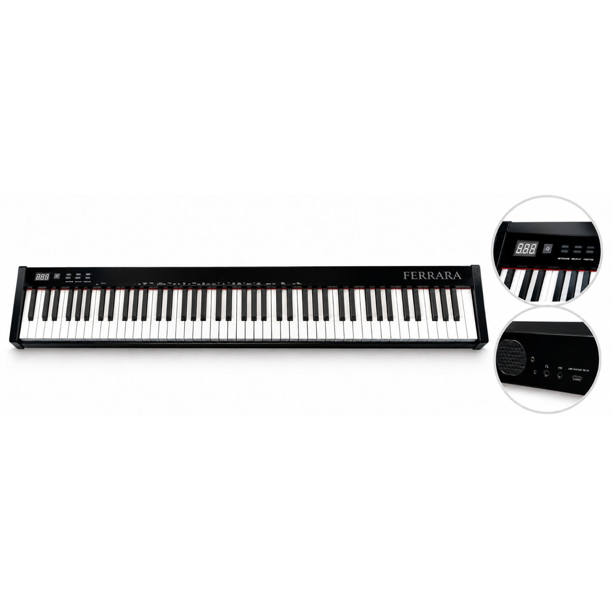 Piano digital Ferrara PEH88S de 88 teclas