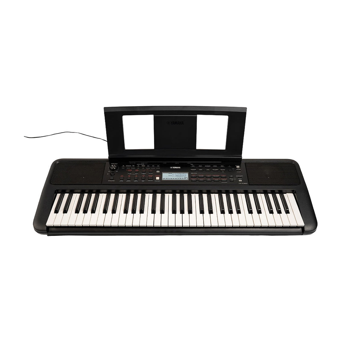 Teclado Yamaha PSR-E383 con adaptador