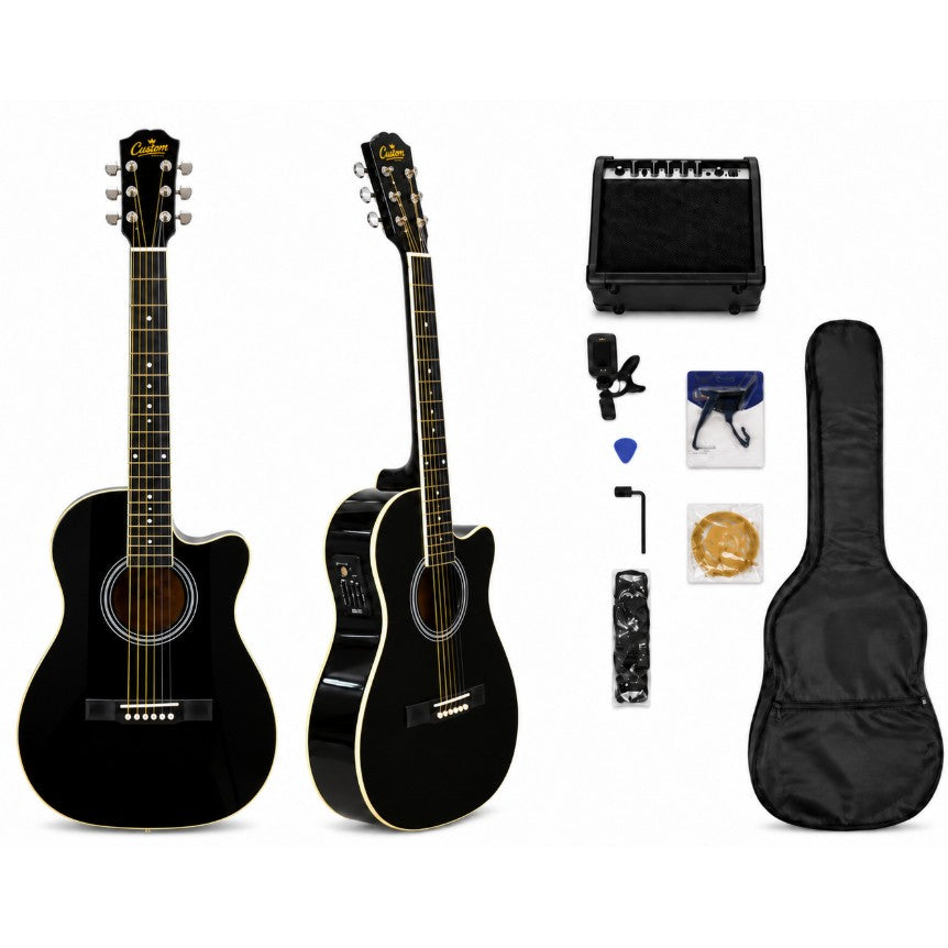 Kit de guitarra electroacústica Custom SAG002-D-CEQ Pack