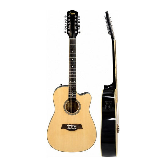 Guitarra electroacústica de 12 cuerdas Custom SAG003C-12EQ Armonía