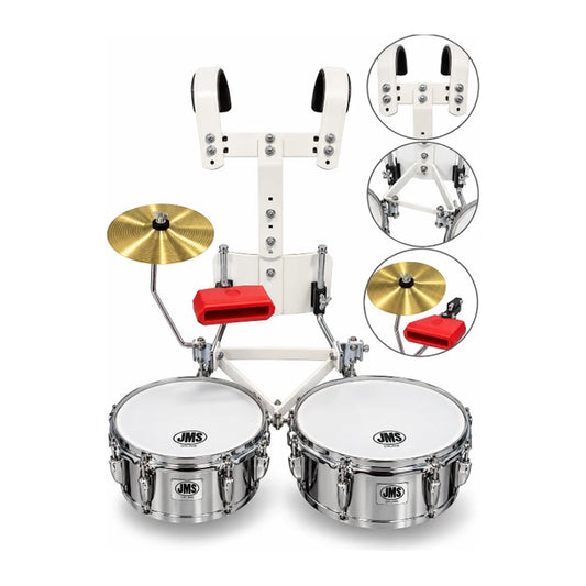 Timbales de marcha JMS STB1314-C con arnés