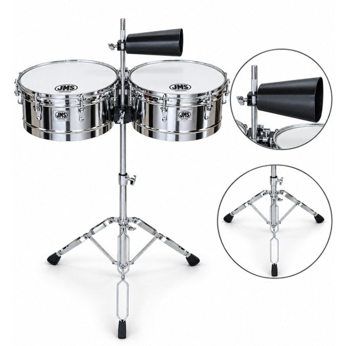 Timbales JMS STB1415 14" y 15" con base