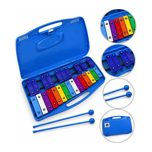 Xilófono infantil JMS TG25-1 con estuche azul