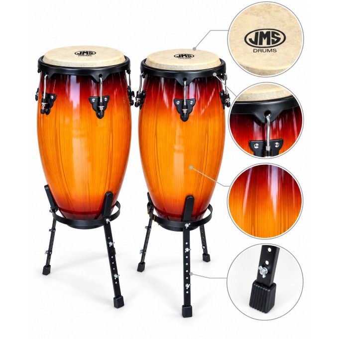 Congas JMS WGB01 11" y 12" con base